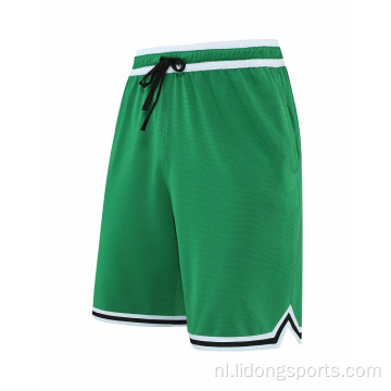 Zomerheren mode basketbal shorts ademende sportschool shorts